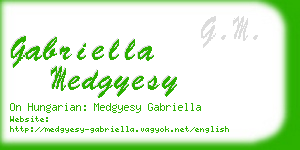 gabriella medgyesy business card